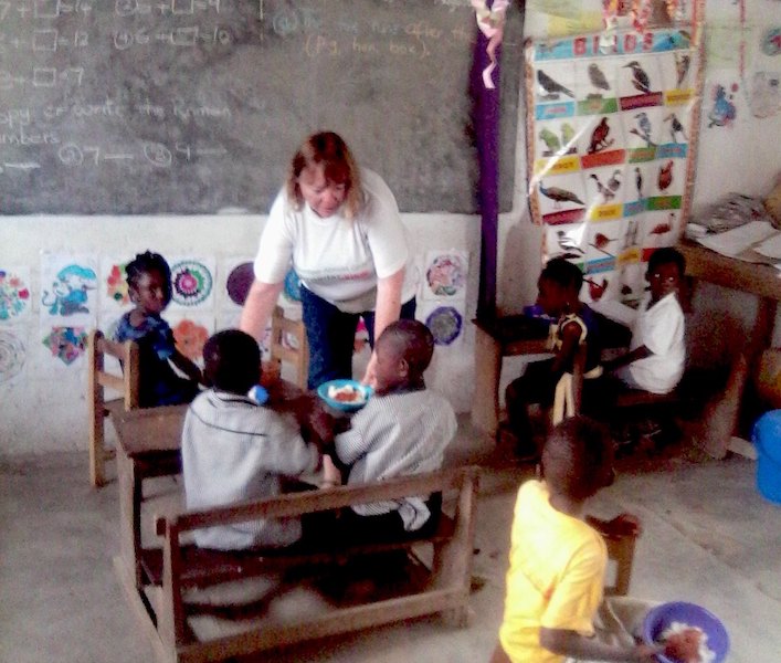 Meal time Volunteer Ghana