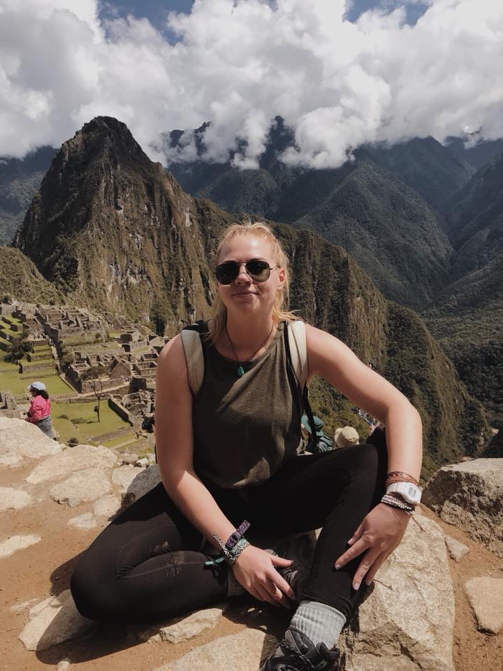Volunteer Paige in Machu Picchu